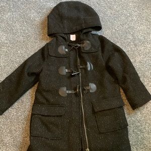 Girls toddler black coat. Size 4T. Brand baby Gap.